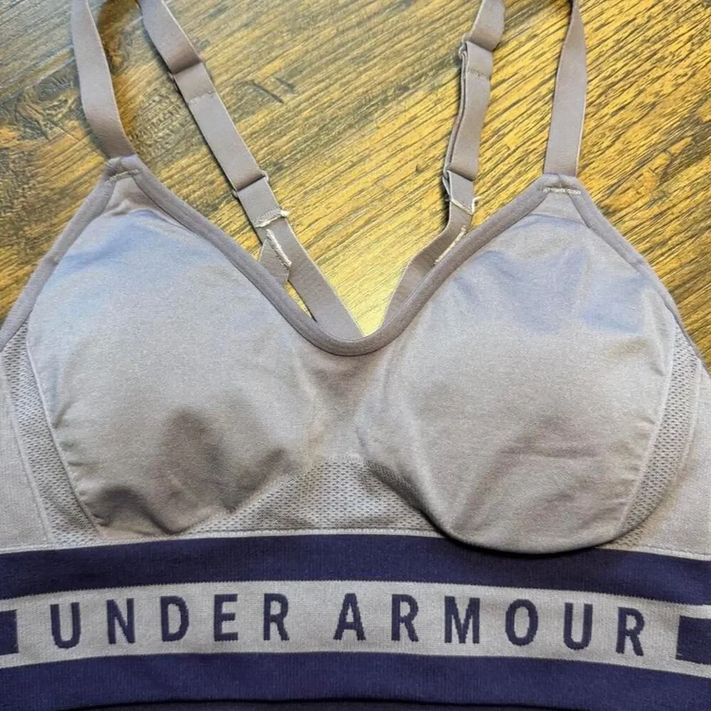 Under-armour Women's Purple and Grey Sports Bra